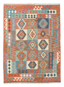  Kilim Afghan Old Style Rug 127X178 Authentic
 Oriental Handwoven Turquoise Blue/Crimson Red (Wool, Afghanistan)