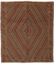  Kilim Golbarjasta Rug 155X185 Authentic
 Oriental Handwoven Dark Brown/Black (Wool, Afghanistan)