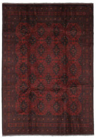  Afghan Khal Mohammadi Rug 202X281 Authentic
 Oriental Handknotted Black (Wool, Afghanistan)
