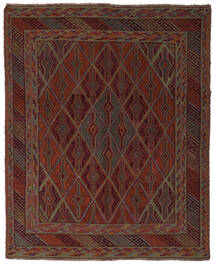  Oriental Kilim Golbarjasta Rug Rug 158X193 Black/Dark Red (Wool, Afghanistan)