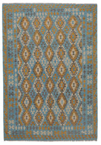  Kilim Afghan Old Style Rug 207X298 Authentic
 Oriental Handwoven Dark Brown/Dark Blue (Wool, Afghanistan)
