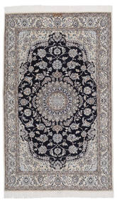  Nain 9La Rug 131X209 Authentic Oriental Handknotted Black/Dark Grey/Light Grey (Wool/Silk, Persia/Iran)