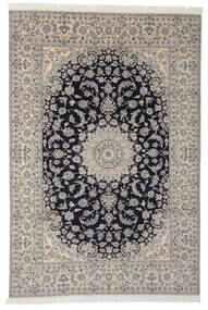  Nain 9La Rug 249X365 Authentic
 Oriental Handknotted Dark Grey/Black (Wool/Silk, Persia/Iran)