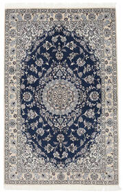  Nain 9La Rug 130X203 Authentic
 Oriental Handknotted Black/Dark Grey (Wool/Silk, Persia/Iran)