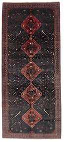  Oriental Hamadan Rug Rug 156X361 Runner
 Black/Dark Red (Wool, Persia/Iran)