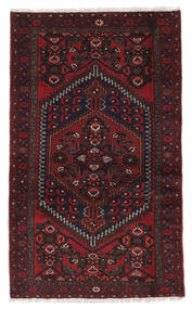 Hamadan Rug Rug 96X158 Black/Dark Red (Wool, Persia/Iran)