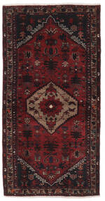  Hamadan Rug 102X195 Authentic
 Oriental Handknotted Black/Dark Brown (Wool, Persia/Iran)