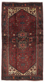  Hamadan Rug 110X203 Authentic
 Oriental Handknotted Black/Dark Brown (Wool, Persia/Iran)