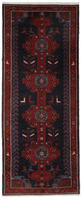 Authentic
 Rug Hamadan Rug 157X390 Runner
 Black/Dark Red (Wool, Persia/Iran)