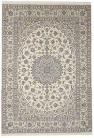  Nain 9La Rug 256X356 Authentic
 Oriental Handknotted Dark Grey/Olive Green Large (Wool/Silk, Persia/Iran)