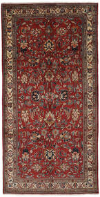  Mahal Rug 158X313 Authentic
 Oriental Handknotted Dark Brown/Black (Wool, Persia/Iran)