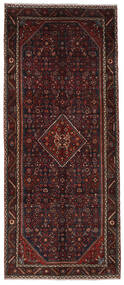  Oriental Hamadan Rug Rug 154X365 Runner
 Black/Dark Red (Wool, Persia/Iran)