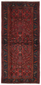  Hamadan Rug 101X211 Authentic
 Oriental Handknotted Black/Dark Red (Wool, Persia/Iran)