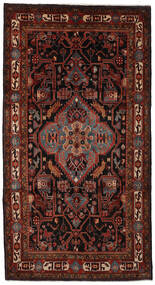 Handknotted Nahavand Rug 170X309 Persian Wool Rug Black/Dark Red Rug 