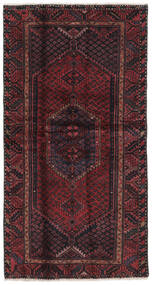  Hamadan Rug 104X197 Authentic
 Oriental Handknotted Black/Dark Brown (Wool, Persia/Iran)