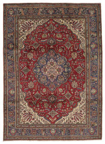 Tabriz Rug 215X295 Authentic
 Oriental Handknotted Dark Brown/Black (Wool, Persia/Iran)