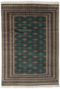  Pakistan Bokhara 2Ply Rug 180X256 Authentic
 Oriental Handknotted Black/Brown (Wool, )