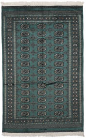 Pakistan Bokhara 2Ply Rug 126X194 Authentic
 Oriental Handknotted Black/Dark Turquoise 
 (Wool, Pakistan)