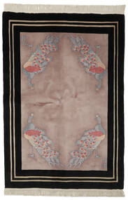  China 90 Line Rug 140X200 Authentic
 Oriental Handknotted Black/Dark Brown (Wool, China)