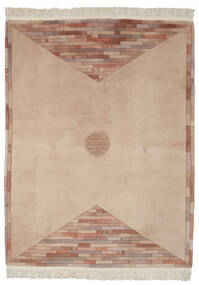  China 90 Line Rug 168X229 Authentic
 Oriental Handknotted Brown/Dark Brown (Wool, China)
