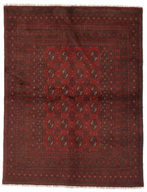  Afghan Rug 142X186 Authentic
 Oriental Handknotted Black/Dark Red (Wool, Afghanistan)