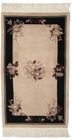  China 90 Line Rug 91X151 Authentic
 Oriental Handknotted Brown/Black (Wool, China)
