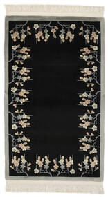 China 90 Line Rug 91X152 Authentic
 Oriental Handknotted Black/Olive Green (Wool, China)