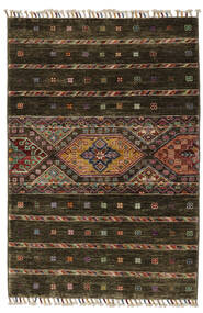  Shabargan Rug 83X123 Authentic
 Oriental Handknotted Black/Dark Brown (Wool, Afghanistan)
