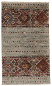  Shabargan Rug 80X136 Authentic
 Oriental Handknotted Dark Brown/Black (Wool, Afghanistan)