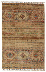  Shabargan Rug 81X127 Authentic
 Oriental Handknotted Dark Brown/Brown (Wool, Afghanistan)