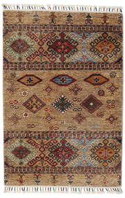  Shabargan Rug 81X125 Authentic
 Oriental Handknotted Brown/Dark Brown/Black (Wool, Afghanistan)