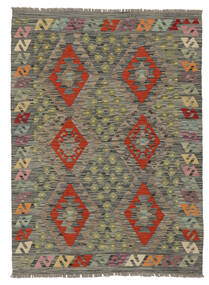  Kilim Afghan Old Style Rug 106X144 Authentic
 Oriental Handwoven Dark Green/Dark Brown (Wool, Afghanistan)
