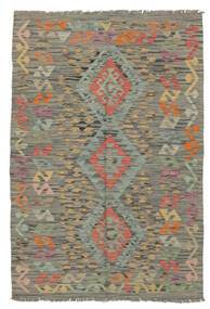  Kilim Afghan Old Style Rug 101X147 Authentic
 Oriental Handwoven Dark Brown/Dark Green (Wool, Afghanistan)