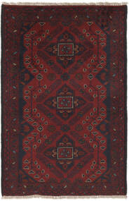  Afghan Khal Mohammadi Rug 70X115 Wool Rug Black/Dark Red Small Rug 