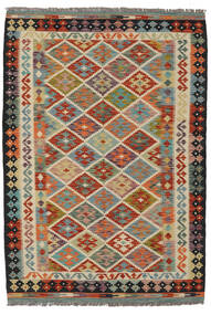  Kilim Afghan Old Style Rug 131X191 Authentic
 Oriental Handwoven Dark Brown/Black (Wool, Afghanistan)