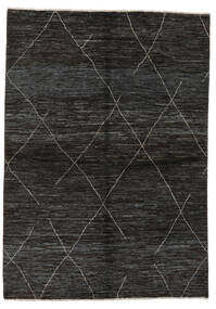 168X235 Contemporary Design Rug Modern Black (Wool, Afghanistan)