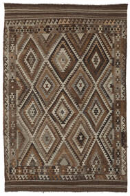  Kilim Afghan Old Style Rug 201X305 Authentic
 Oriental Handwoven Dark Brown/Black (Wool, Afghanistan)