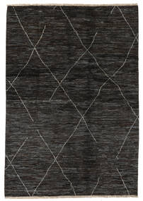  Moroccan Berber - Afghanistan Rug 140X201 Authentic
 Modern Handknotted Black (Wool, Afghanistan)