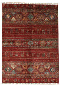  Shabargan Rug 173X239 Authentic
 Oriental Handknotted Black/Dark Brown (Wool, Afghanistan)