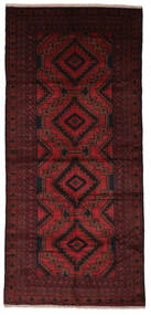  Baluch Rug 140X300 Authentic
 Oriental Handknotted Runner
 Black/Dark Red (Wool, )