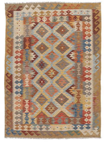  Kilim Afghan Old Style Rug 122X167 Authentic
 Oriental Handwoven Brown/Dark Brown (Wool, Afghanistan)