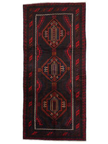  Baluch Rug 130X292 Authentic
 Oriental Handknotted Runner
 Black/Dark Red (Wool, )