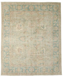  Oushak Design Rug 245X300 Authentic
 Oriental Handknotted Olive Green/Light Green (Wool, Afghanistan)