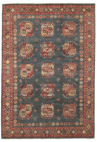  Kazak Rug 199X287 Authentic
 Oriental Handknotted Dark Brown/Black (Wool, Afghanistan)