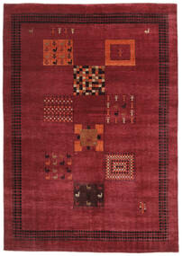  Gabbeh Loribaft Rug 198X283 Authentic
 Modern Handknotted Dark Red/Black (Wool, India)