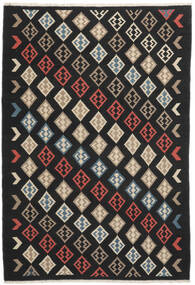  Kilim Rug 206X301 Authentic
 Oriental Handwoven Black/Dark Brown (Wool, Persia/Iran)