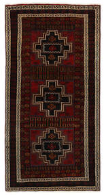  Baluch Rug 120X232 Authentic
 Oriental Handknotted Black/Beige (Wool, Persia/Iran)