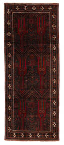 Baluch Rug 116X277 Authentic
 Oriental Handknotted Runner
 Black/Dark Red (Wool, )