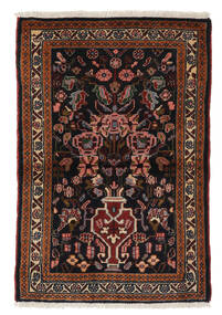 62X91 Asadabad Rug Rug Oriental Black/Dark Red (Wool, Persia/Iran)