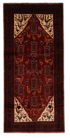  Baluch Rug 128X265 Authentic
 Oriental Handknotted Runner
 Black/Dark Red (Wool, )